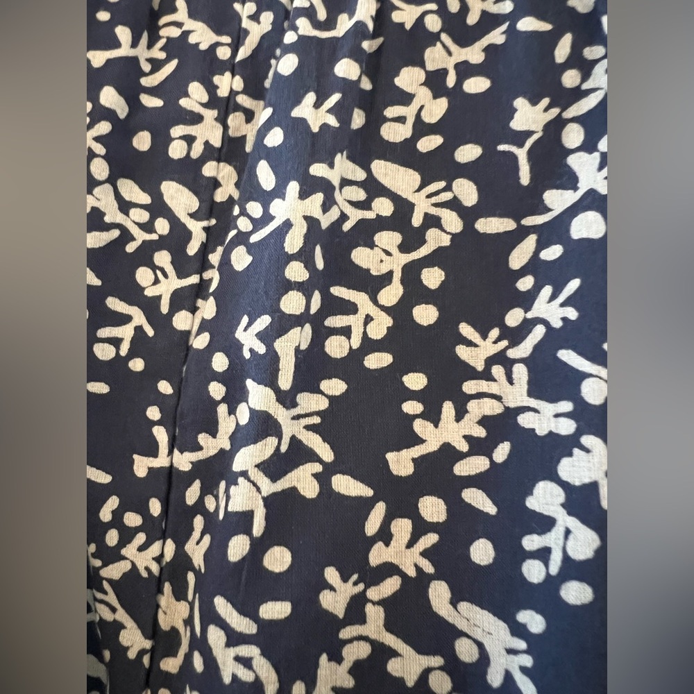 Mirth Navy Blue and White Floral Belted Dress Size XS - Picture 5 of 6